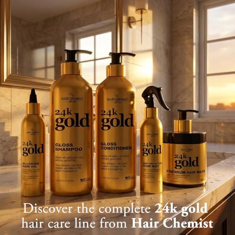 Hair Chemist 24K Gold Shampoo & Conditioner Set 33.8 oz