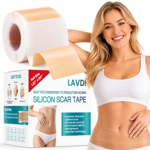 Premium Silicone Scar Sheets for Surgical Scars - 1.57" x 157" Roll