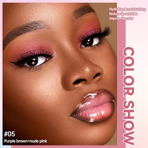 Noerrors 3-Piece Lip Combo Set with Liner & Gloss, Nude Brown & Pink