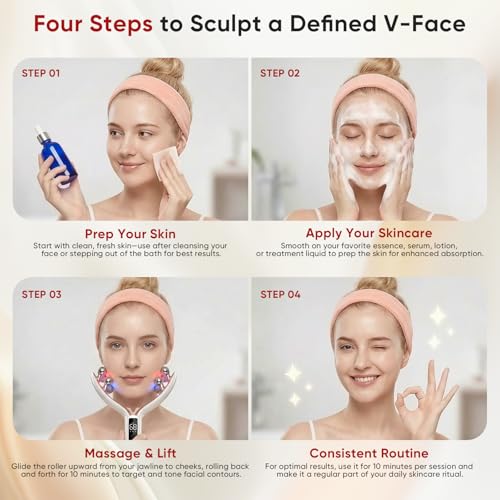 5-in-1 Face Massager & Roller for Lymphatic Drainage