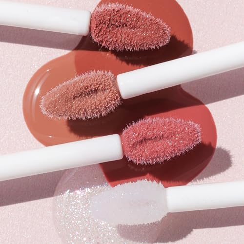 Wander Beauty Lip Retreat Oil - Oasis Glow (Shimmery Clear) - 4-in-1 Tinted Oil + Moisturizing Gloss with Avocado, Vitamin E and Rosehip - Hydrating Care for Dry Lips - 0.33 fl oz
