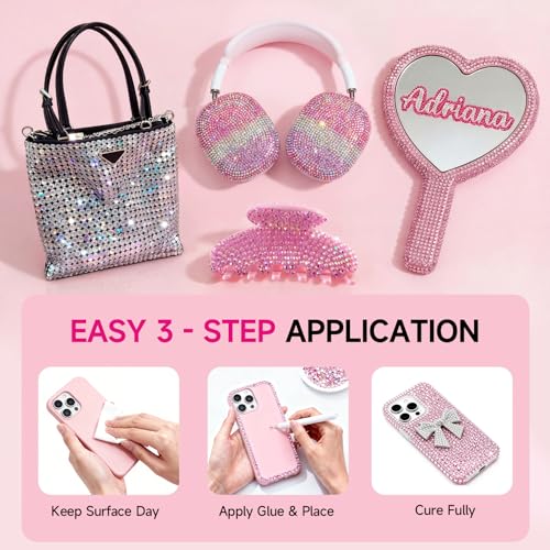 4mm Resin Rhinestones 40000Pcs Bedazzling Kit with Glue