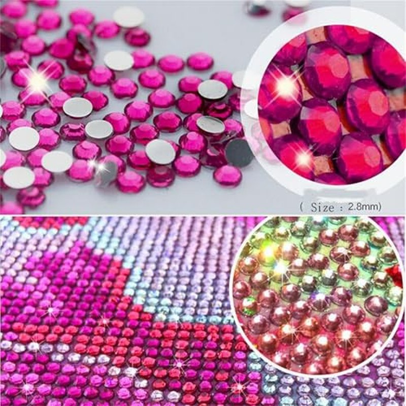 87500PCS Crystal Beads for Diamond Painting, Diamond Painting Accessories, 175 Colors Round Drills Rhinestones for Crafts, Bead Art or Nails Art, 2.5MM