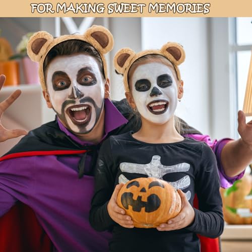 Bear Ears Headband for Women and Girls, Furry Animal Ears Headbands Hair Accessories for Adult Halloween Cosplay Costume£¨Brown