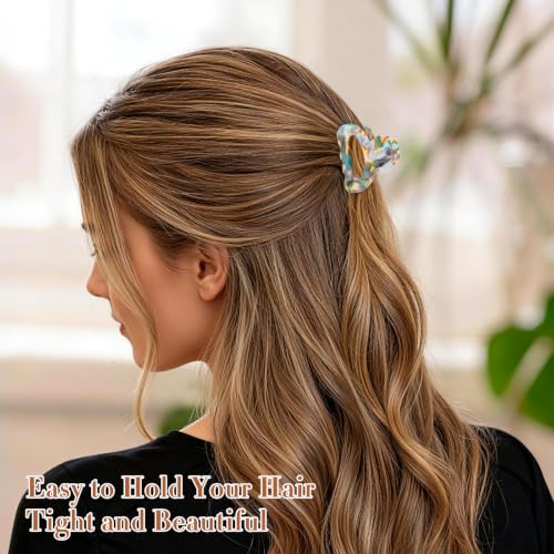 Mini Acetate Claw Clips for Thin Hair, 1.7 Inch Tortoise Shell Hair Accessories