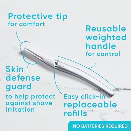 Facial Exfoliating Dermaplaning Razor with 6 Blade Refills