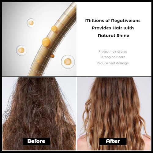 Tresses Touch 5-in-1 Hair Dryer Brush Set Rose - Hot Air Styler for Salon Blowouts, Smooth Curls, Volumizing & Straightening