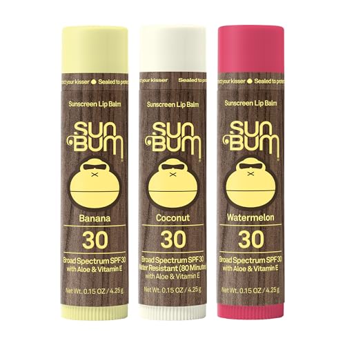 Sun Bum SPF 30 Sunscreen Lip Balm Variety Pack (3-Pack)