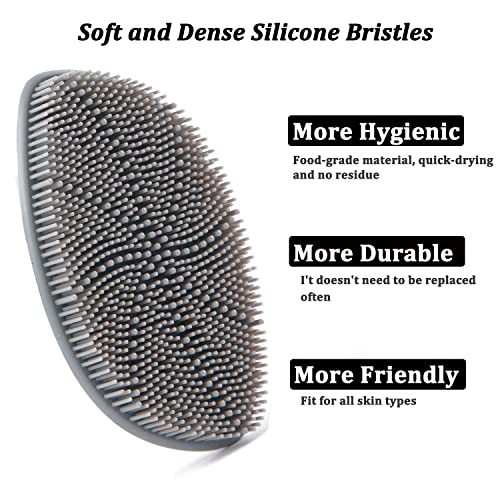 Silicone Face Cleansing Brush for Men - Exfoliating Skin Care Tool
