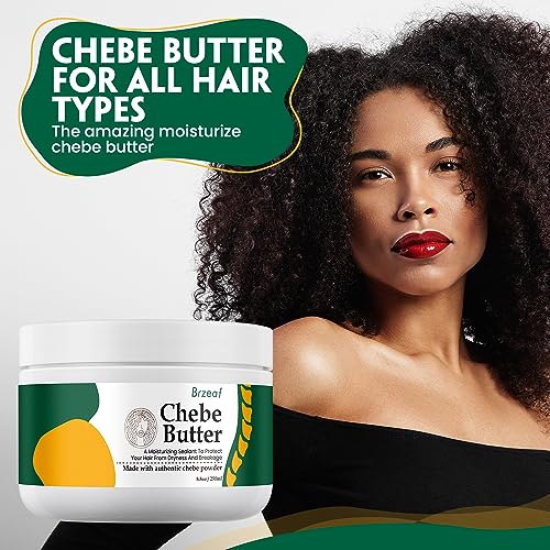 Brzeaf Chebe Hair Butter 8.8 Oz – Repairs Fragile Hair, Promotes Growth