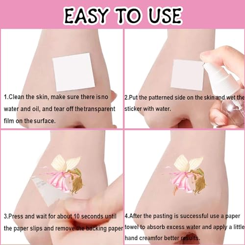 144 PCS Fairy Temporary Tattoos Stickers - Woodland Party Favors