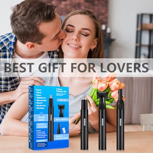 Nose Hair Trimmer for Men Women-2026 All-in-1 Professional Use for Nose Ear Hair Trimmers Clipper Pro-14,000RPM Motor,2 hrs Rechargeable Hair Trimmer Set with Dual Edge Blades N416