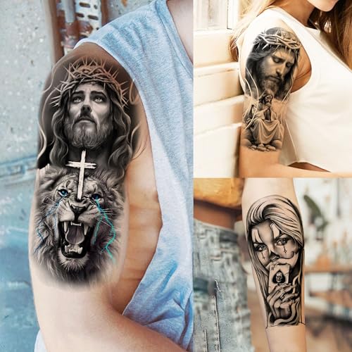 73 Sheets Chicano Temporary Tattoos For Women Men Adults