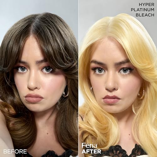 L'Oreal Paris Feria Hyper Platinum Hair Bleach Kit with Purple Conditioner