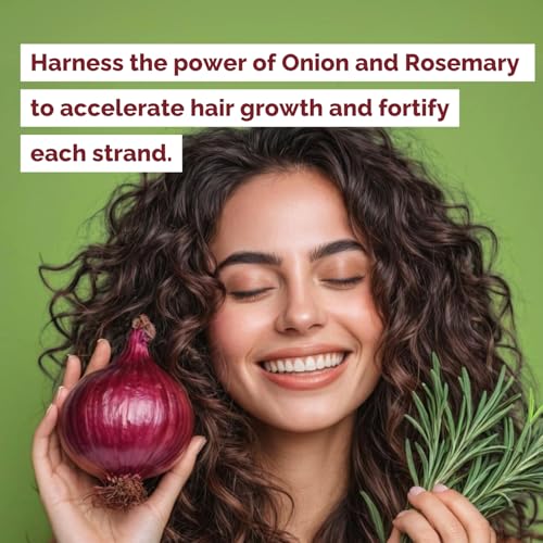Onion & Rosemary Hair Growth Shampoo - Thickening & Strengthening, 16 oz