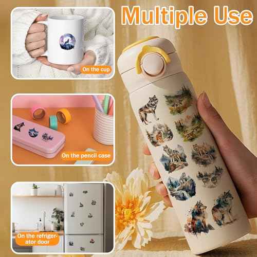 Wolf Temporary Tattoos for kids, Kids Tattoos Temporary, Wolf Birthday Party Decorations, Animals Party Supplies Favors for Boys and Girls, Goodie Bags Stuffers