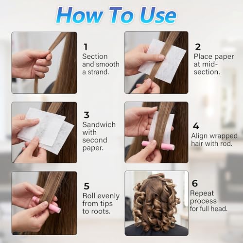 350 Pcs Perm Papers for Hair – Heat Resistant End Papers