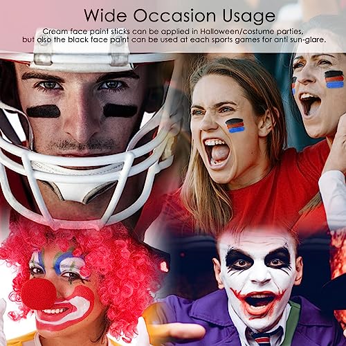 Blue White Red Face Paint Stick Set - Sports & Cosplay