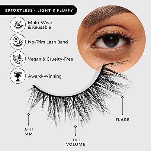 Velour Vegan Luxe Faux Mink Eyelashes, Light & Fluffy False Lash Extensions, Wear up to 20 Times, Luxurious and Natural Lashes, 100% Vegan, Soft and Comfortable, All Eye Shapes