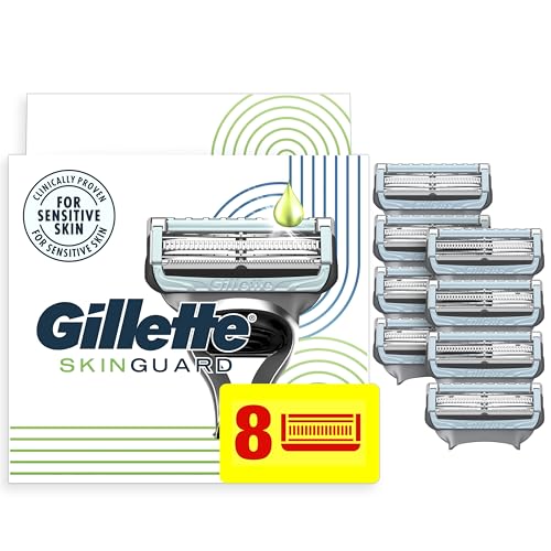 Gillette SkinGuard Razor Blade Refills for Sensitive Skin, 8 Count