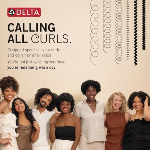 VersaCurl Detangling Shower Tool for Curly Hair with 3 Inserts