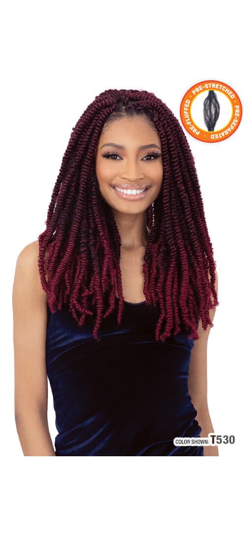 Freetress Braids 3X PRE FLUFFED WATER POPPIN TWIST 28 (3-PACK, 1B)