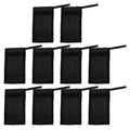Healifty Bubble Mesh Soap Pouch 10-Pack Black Net Bags