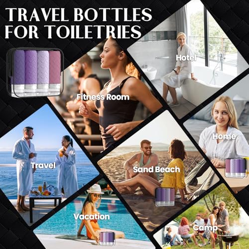 Silevoler TSA Approved Travel Bottles 3oz - Leak Proof Silicone