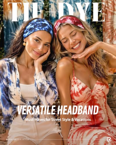 REOTECALL Extra Wide Non-Slip Headbands for Women - 6 Pack