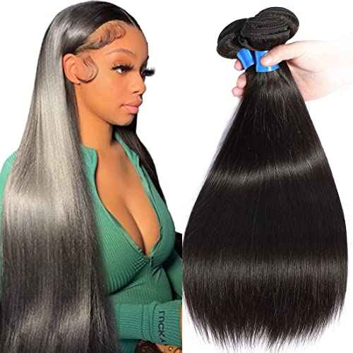 Cranberry Hair 12 14 16 Inches Brazilian Straight Hair 3 Bundles Unprocessed Brazilian Human Hair Extensions 100g/Bundle Natural Black