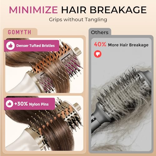 5-in-1 Blow Dryer Brush with Heated Comb | Nano Titanium