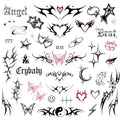 Y2K Temporary Tattoos | Waterproof Fake Tats for Parties