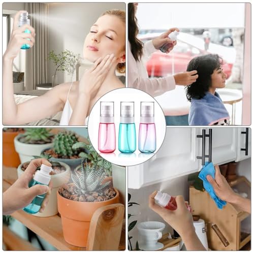 Cosywell Travel Spray Bottle TSA Approved 2oz Fine Mist (3 Pack)