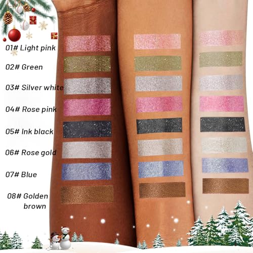 Pressed Single Eyeshadow Makeup,Matcha Green Sparkle Highly Pigmented Monochrome Eye Shadow Palette, Waterproof Neutral Powder, sombras para ojos, Lightweight Blendable,#02