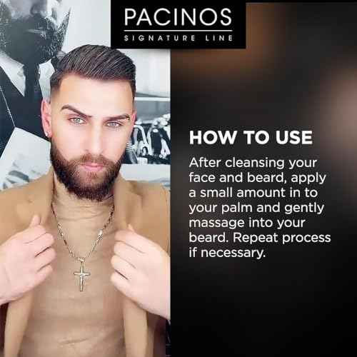 Pacinos Beard Oil - Hair Growth Moisturizing Oil with Natural Ingredients - 2 oz