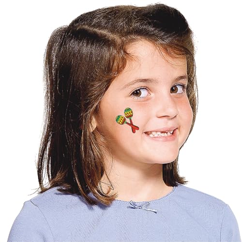 Fiesta Temporary Tattoos - 72 Pack Party Favors