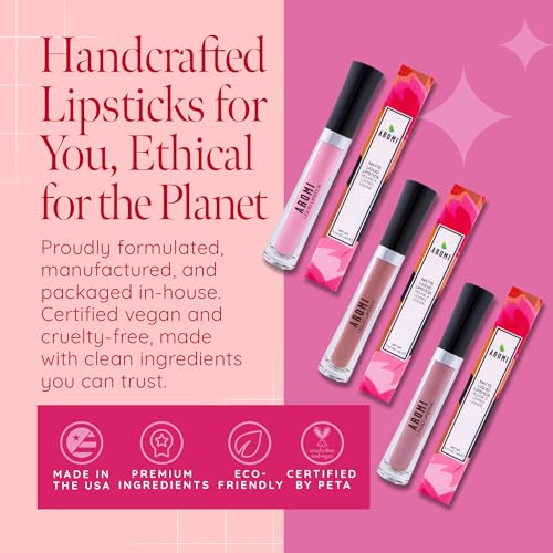 Aromi Pink Magenta Matte Liquid Lipstick - Long-Lasting