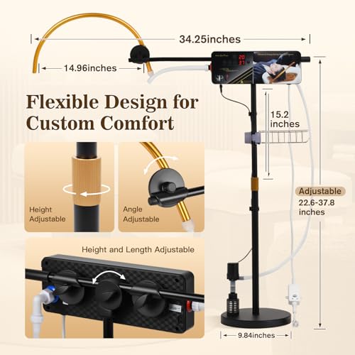 Waterfall Head Spa Machine with Temperature Control & Adjustable Frame