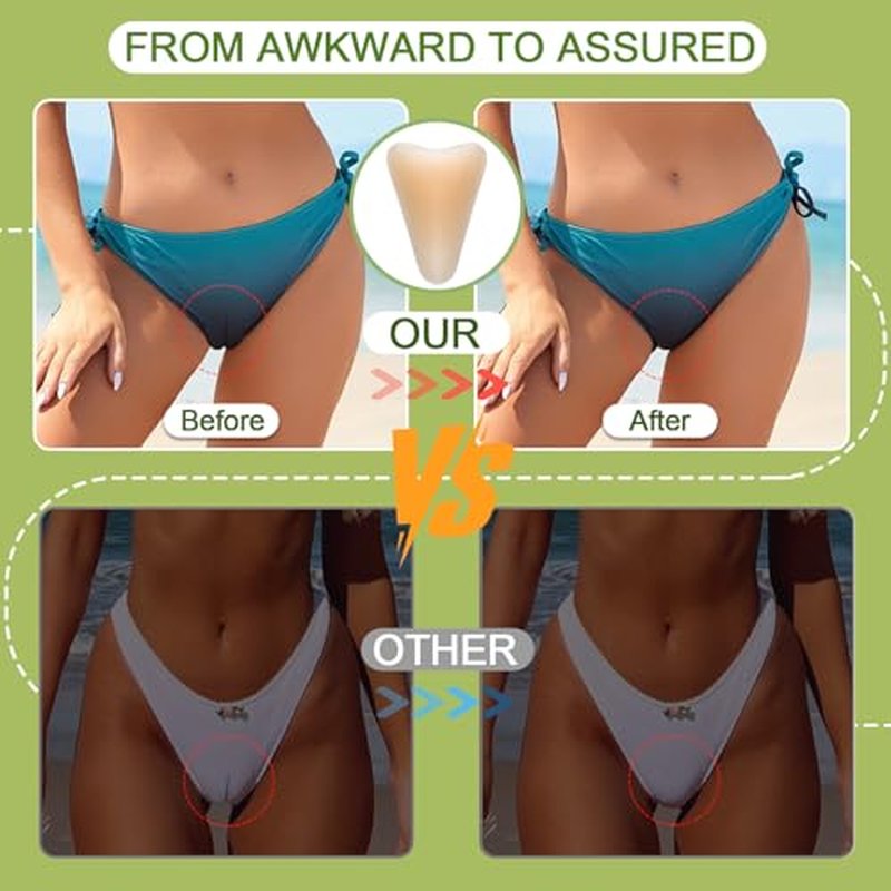 Camel Toe Concealer Pads - Reusable Silicone Adhesive Covers
