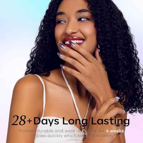 modelones Chameleon Gel Nail Polish Set- 6 Colors Christmas Winter Aurora Shimmer Glitter Gel Polish Kit Blue Green Purple Nail Gel Polish Soak Off LED Nail Lamp Nail Art Gel Kit DIY Salon Gift