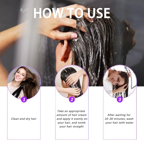 Hair Smoothing Cream with Keratin & Lactic Acid