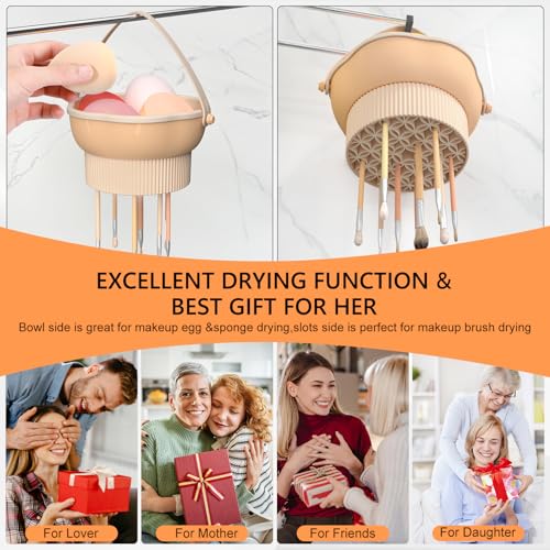 Senbowe 3 in 1 Makeup Brush Cleaner Mat with Bowl