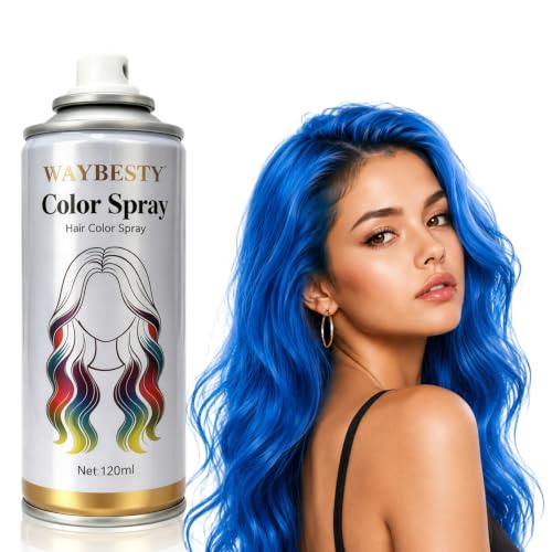 Washable Temporary Hair Color Spray for Kids & Adults - Blue, 4.06 oz