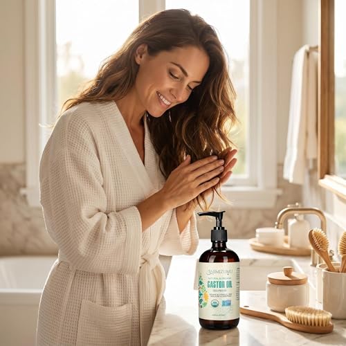USDA Organic Cold Pressed Castor Oil - 100% Pure 16oz