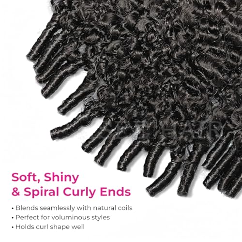 ISEE Half Wig Human Hair 22" Burmese Curly Glueless 180% Density