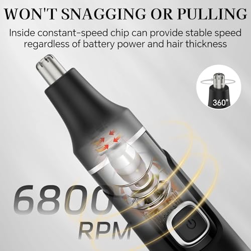Body Hair Trimmer for Men, Waterproof Pubic, Groin, Body, Face, Nose Shaver, Painless USB Rechargeable Mens Electric Grooming Kit with Adjustable Guide Comb