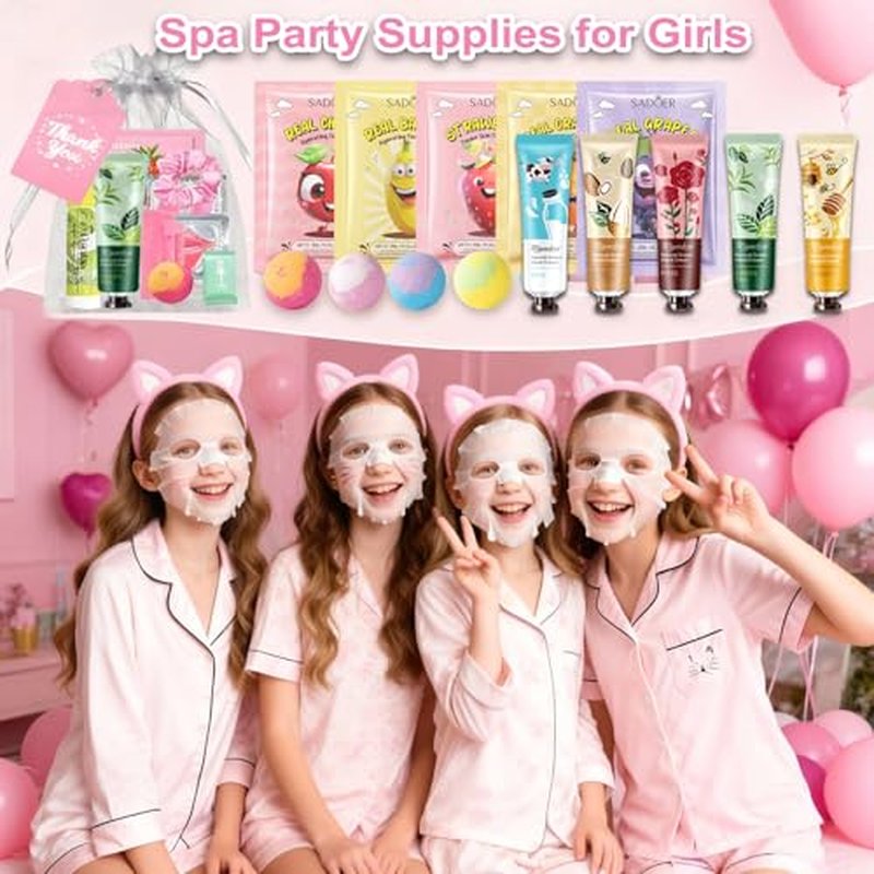 110-Piece Spa Party Favors Set for Girls & Sleepovers