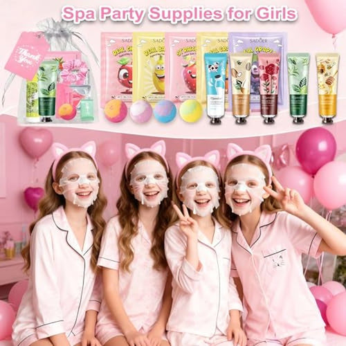 110-Piece Spa Party Favors Set for Girls & Sleepovers