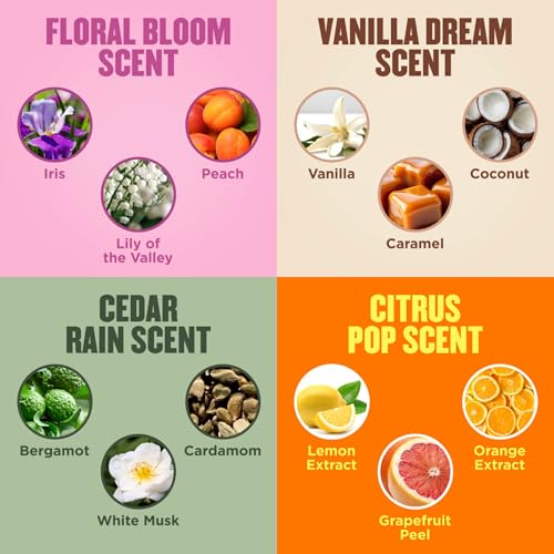 Gold Bond Scented Hand Cream Gift Set - 24HR Hydrating Lotion (4 Pack, 3 oz)