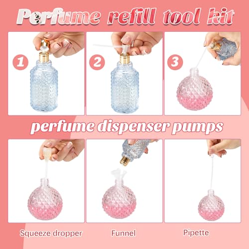 Perfume Refill Kit 25 Pcs - Pump, Funnel, Dropper & Syringe